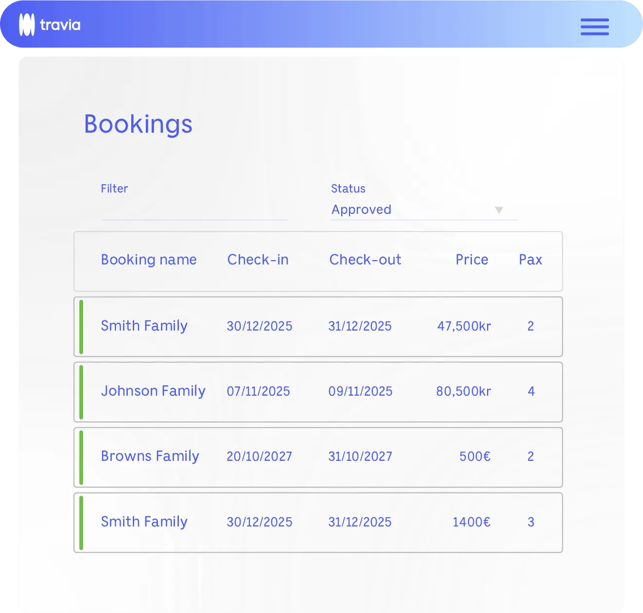 direct bookings screenshot