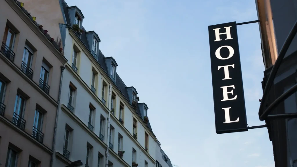 hotel sign